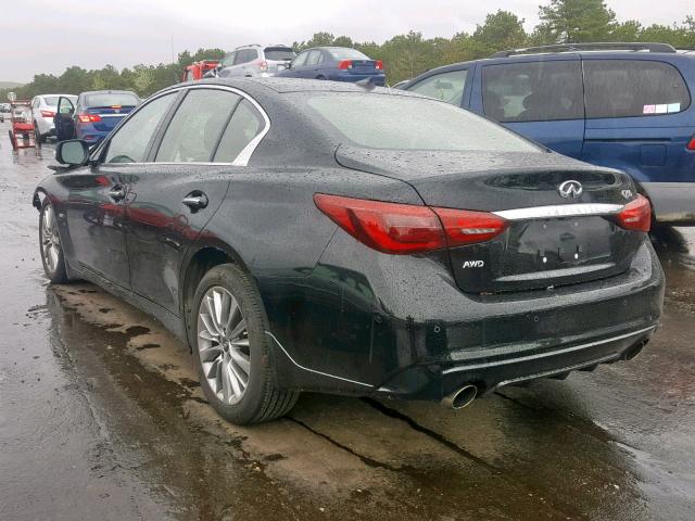 JN1EV7AR5JM611975 - 2018 INFINITI Q50 LUXE BEIGE photo 3