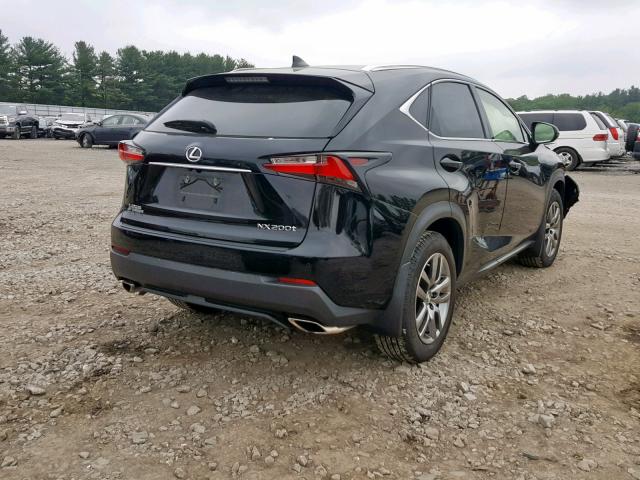 JTJBARBZ2G2072139 - 2016 LEXUS NX 200T BLACK photo 4