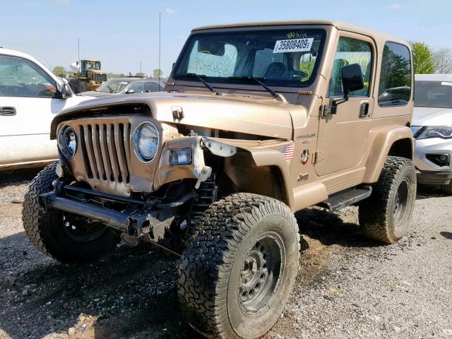 1J4FY49S0XP454002 - 1999 JEEP WRANGLER / TAN photo 2