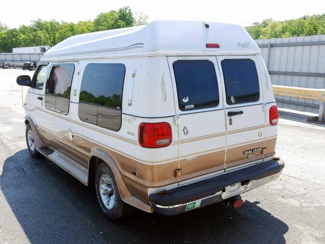 2B6HB11Y6YK102344 - 2000 DODGE RAM VAN B1 WHITE photo 3