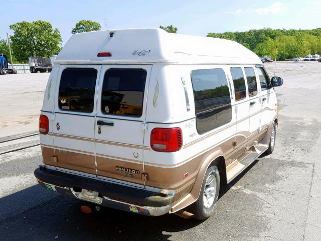 2B6HB11Y6YK102344 - 2000 DODGE RAM VAN B1 WHITE photo 4