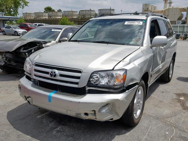 JTEDP21A060116836 - 2006 TOYOTA HIGHLANDER SILVER photo 2