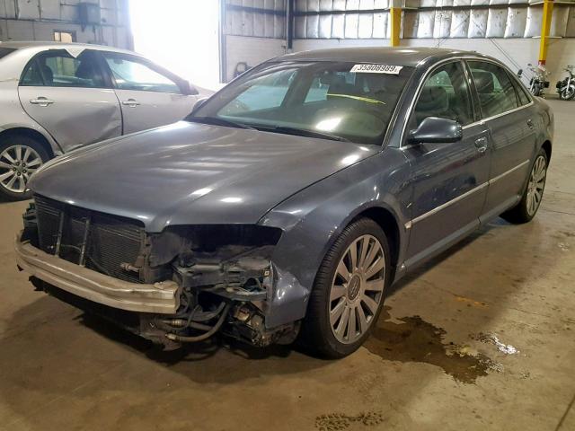 WAUML44E34N001462 - 2004 AUDI A8 L QUATT GRAY photo 2