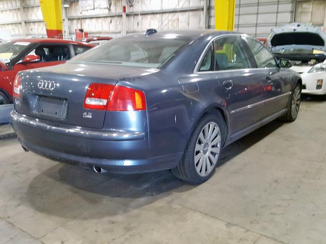 WAUML44E34N001462 - 2004 AUDI A8 L QUATT GRAY photo 4