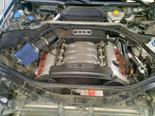 WAUML44E34N001462 - 2004 AUDI A8 L QUATT GRAY photo 7