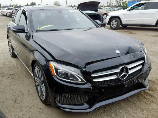 55SWF4JB0JU235600 - 2018 MERCEDES-BENZ C 300 BLACK photo 1