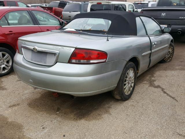 1C3EL55R05N631119 - 2005 CHRYSLER SEBRING TO SILVER photo 4