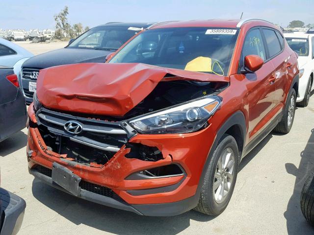 KM8J33A40GU180576 - 2016 HYUNDAI TUCSON LIM ORANGE photo 2