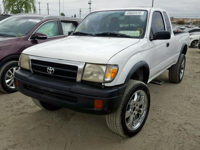 4TASN92N7XZ560591 - 1999 TOYOTA TACOMA XTR WHITE photo 2