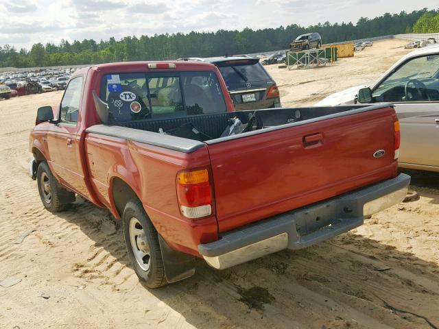 1FTYR10CXWUC57810 - 1998 FORD RANGER BURGUNDY photo 3