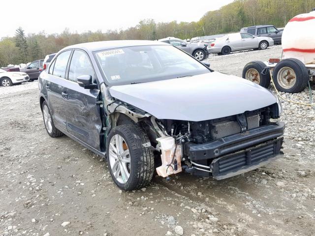 3VW3A7AJ5FM229173 - 2015 VOLKSWAGEN JETTA TDI GRAY photo 1