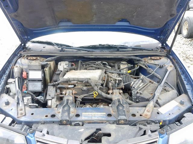 2G1WF52E239297838 - 2003 CHEVROLET IMPALA BLUE photo 7