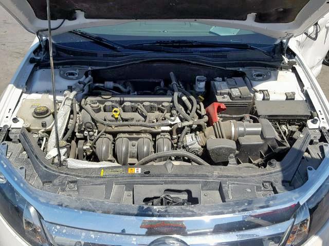 3FAHP0JA2CR137070 - 2012 FORD FUSION SEL WHITE photo 7