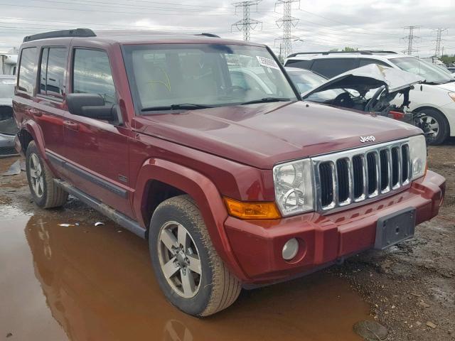 1J8HG48KX7C696248 - 2007 JEEP COMMANDER MAROON photo 1