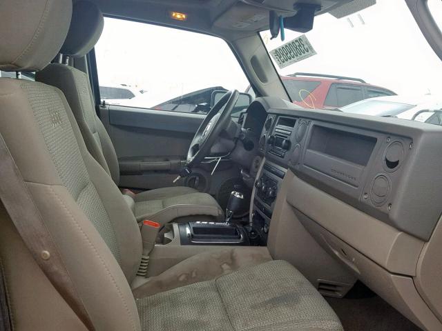 1J8HG48KX7C696248 - 2007 JEEP COMMANDER MAROON photo 5