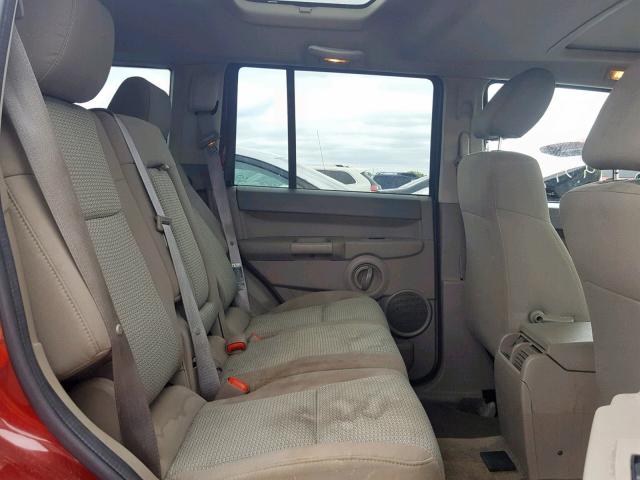 1J8HG48KX7C696248 - 2007 JEEP COMMANDER MAROON photo 6