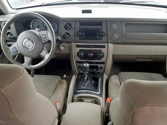 1J8HG48KX7C696248 - 2007 JEEP COMMANDER MAROON photo 9