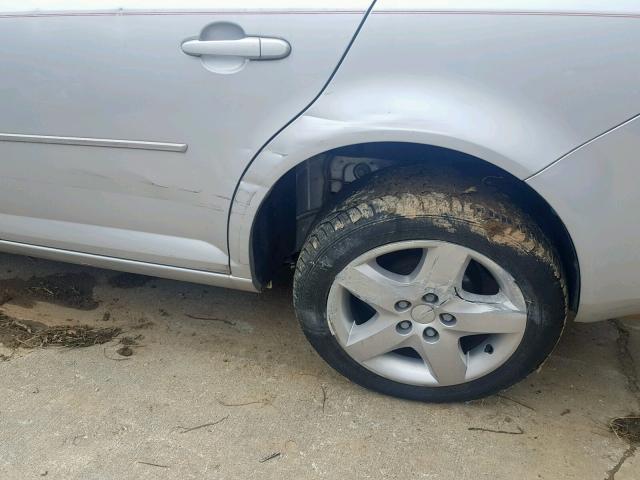 1G1AL58F587235930 - 2008 CHEVROLET COBALT LT SILVER photo 9