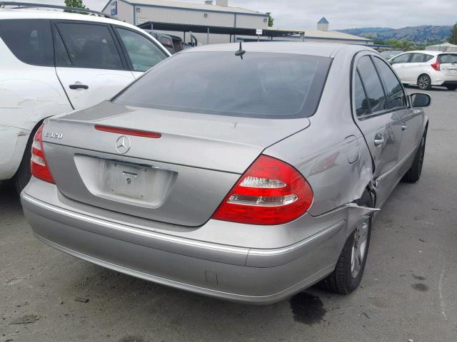 WDBUF65J23A142934 - 2003 MERCEDES-BENZ E 320 SILVER photo 4