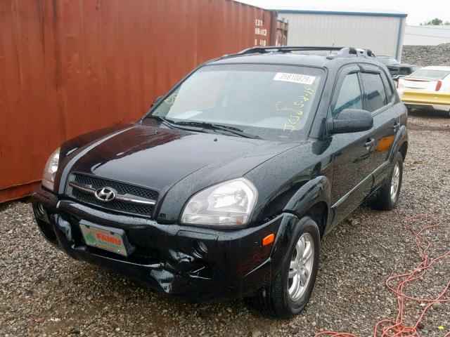 KM8JN12D38U856047 - 2008 HYUNDAI TUCSON SE BLACK photo 2