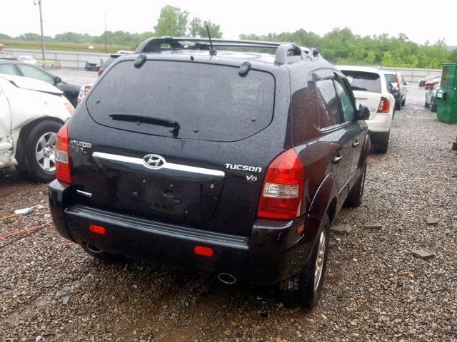 KM8JN12D38U856047 - 2008 HYUNDAI TUCSON SE BLACK photo 4