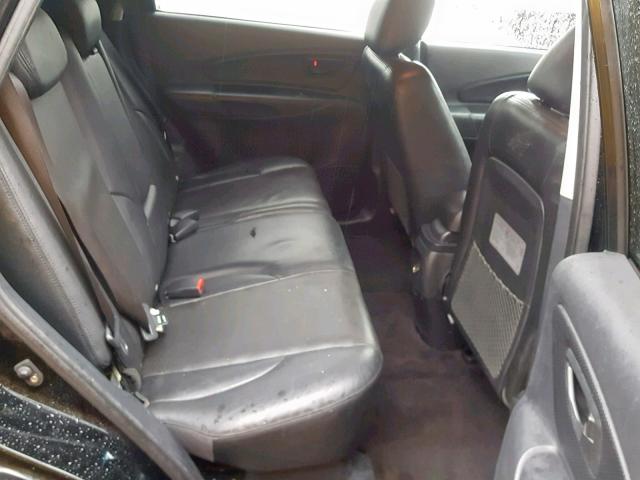 KM8JN12D38U856047 - 2008 HYUNDAI TUCSON SE BLACK photo 6