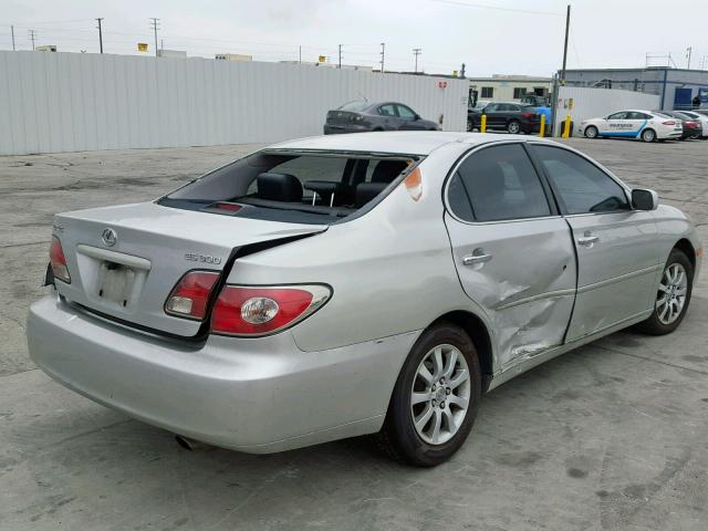 JTHBF30G130125680 - 2003 LEXUS ES 300 SILVER photo 4