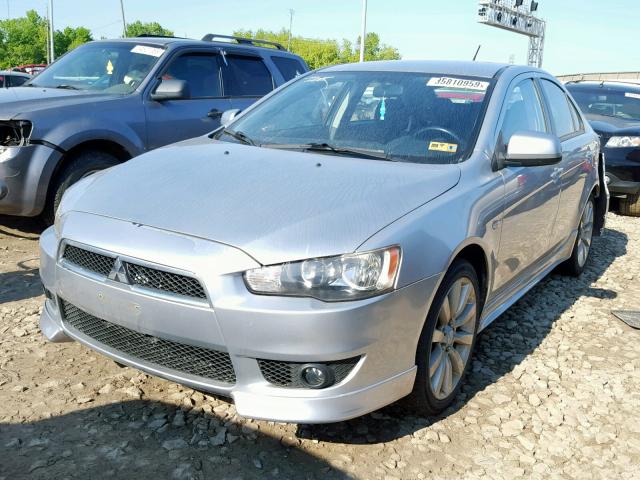 JA32X8HW3AU001521 - 2010 MITSUBISHI LANCER GTS SILVER photo 2