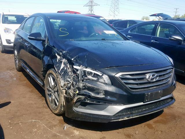 5NPE34AB0FH077970 - 2015 HYUNDAI SONATA SPO BLACK photo 1