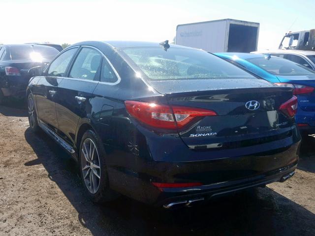 5NPE34AB0FH077970 - 2015 HYUNDAI SONATA SPO BLACK photo 3