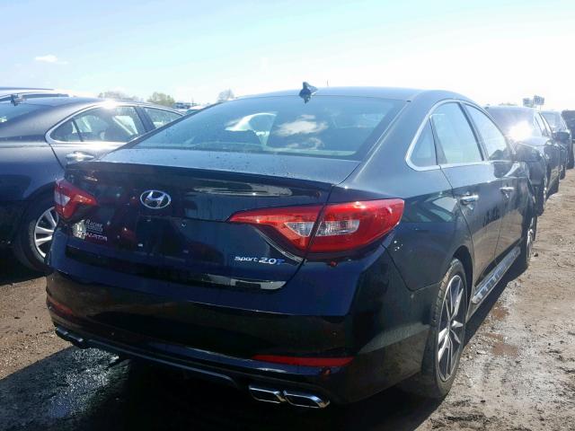 5NPE34AB0FH077970 - 2015 HYUNDAI SONATA SPO BLACK photo 4