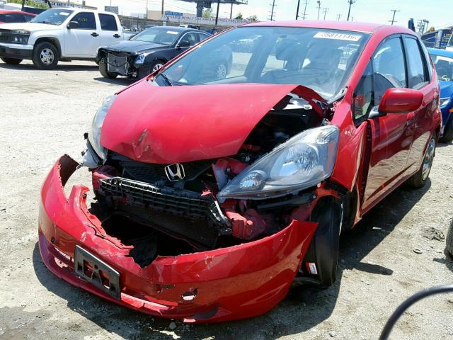 JHMGE8H34DC001801 - 2013 HONDA FIT RED photo 2