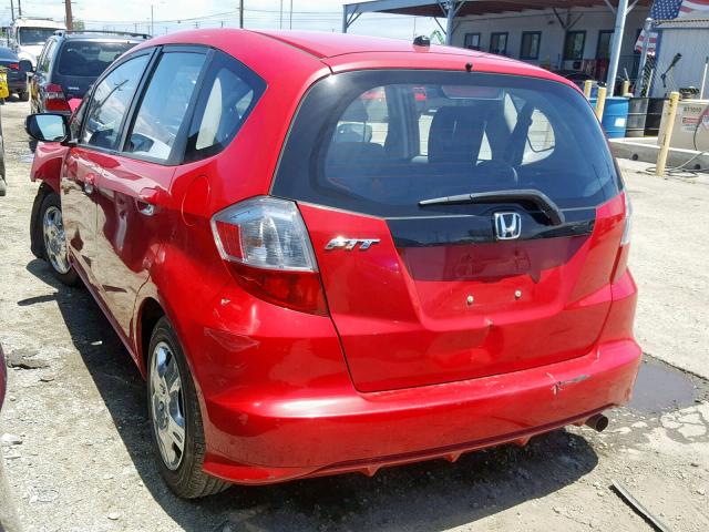 JHMGE8H34DC001801 - 2013 HONDA FIT RED photo 3