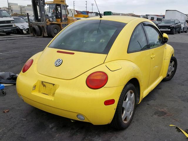 3VWCC21C7YM462084 - 2000 VOLKSWAGEN NEW BEETLE ყვითელი ფოტო 4