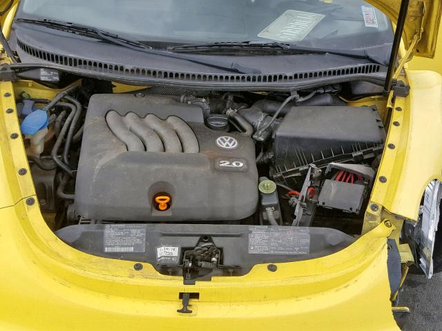 3VWCC21C7YM462084 - 2000 VOLKSWAGEN NEW BEETLE ყვითელი ფოტო 7