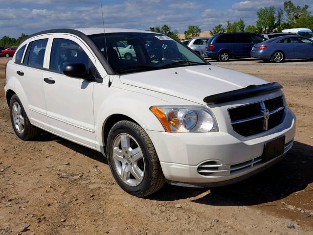 1B3HB48B17D348887 - 2007 DODGE CALIBER SX WHITE photo 1