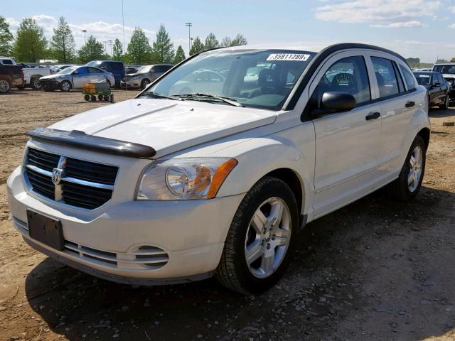 1B3HB48B17D348887 - 2007 DODGE CALIBER SX WHITE photo 2