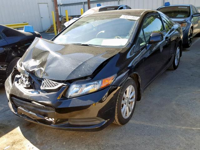 2HGFG3B96CH527559 - 2012 HONDA CIVIC EXL BLACK photo 2