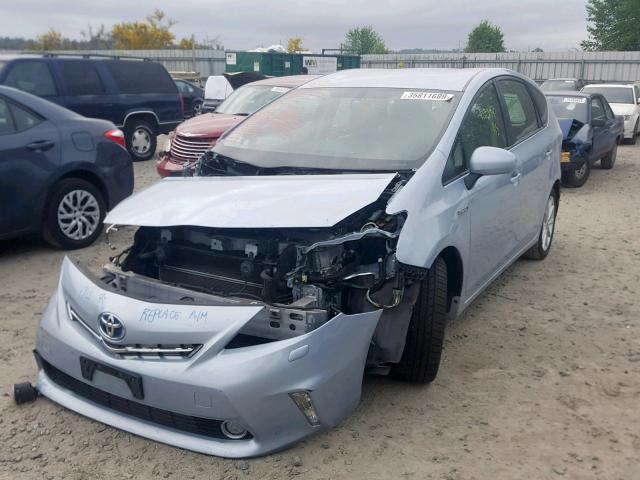 JTDZN3EU2C3050004 - 2012 TOYOTA PRIUS V BLUE photo 2