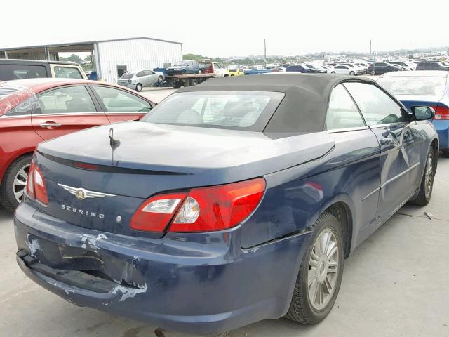 1C3LC55R38N181445 - 2008 CHRYSLER SEBRING TO BLUE photo 4