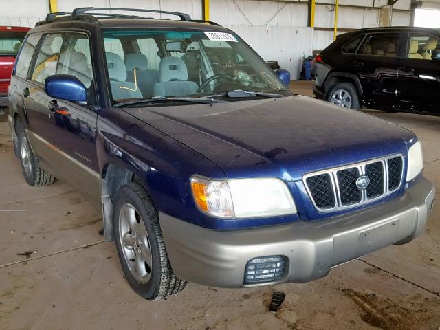 JF1SF65561G754260 - 2001 SUBARU FORESTER S BLUE photo 1