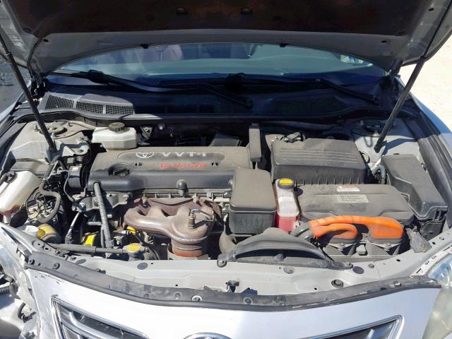 4T1BB46K98U036756 - 2008 TOYOTA CAMRY HYBR SILVER photo 7