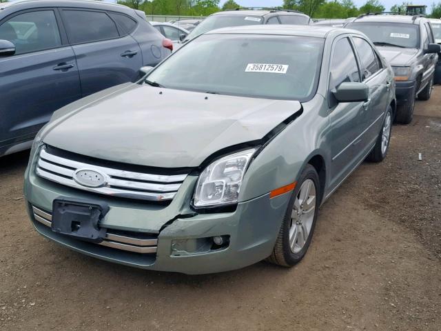 3FAHP08128R120511 - 2008 FORD FUSION SEL GREEN photo 2