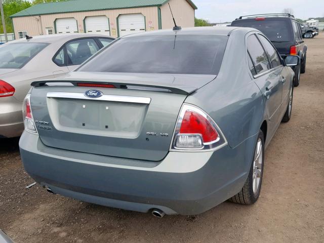 3FAHP08128R120511 - 2008 FORD FUSION SEL GREEN photo 4