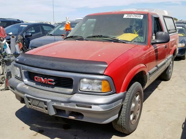 1GTCT14W7R8518209 - 1994 GMC SONOMA RED photo 2