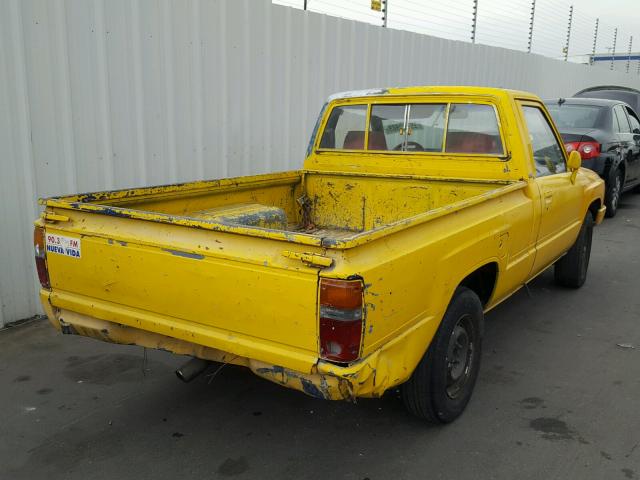 JT4RN50R1G0135714 - 1986 TOYOTA PICKUP 1/2 YELLOW photo 4