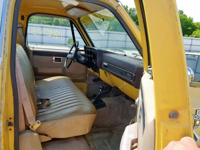 1GCEK14C7CF330262 - 1982 CHEVROLET K10 YELLOW photo 5