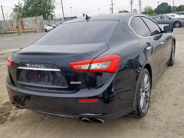 ZAM57RSA0G1177000 - 2016 MASERATI GHIBLI S BLACK photo 4