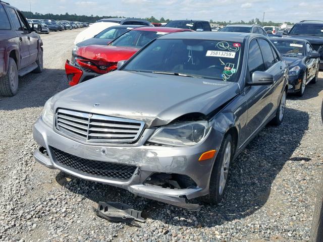 WDDGF4HB3EA917869 - 2014 MERCEDES-BENZ C 250 GRAY photo 2