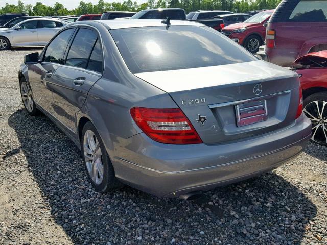 WDDGF4HB3EA917869 - 2014 MERCEDES-BENZ C 250 GRAY photo 3